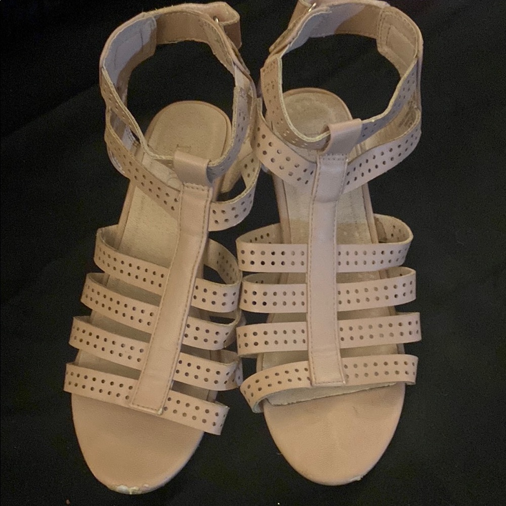 Place Kids Tan Strappy Sandals